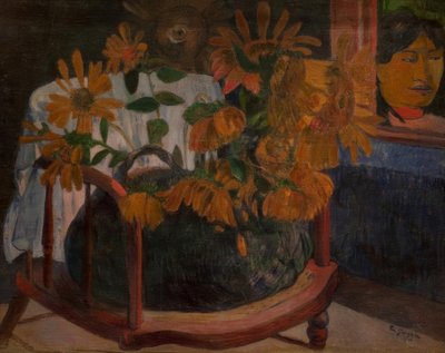 Auringonkukkia nojatuolissa tekijältä Paul Gauguin