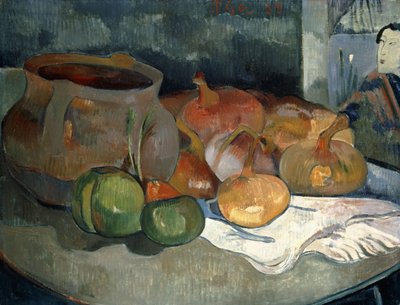Asetelma Gourdsin kanssa, 1889 tekijältä Paul Gauguin