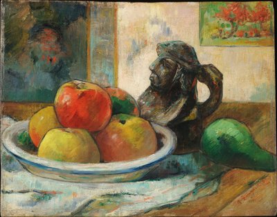 Stilleben mit Äpfel, Birne und Krug tekijältä Paul Gauguin