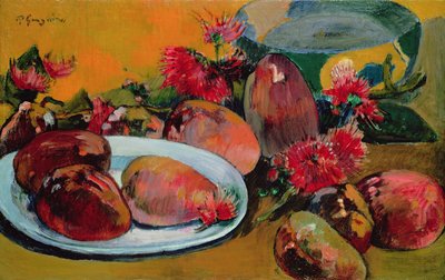 Asetelma mangojen kanssa tekijältä Paul Gauguin