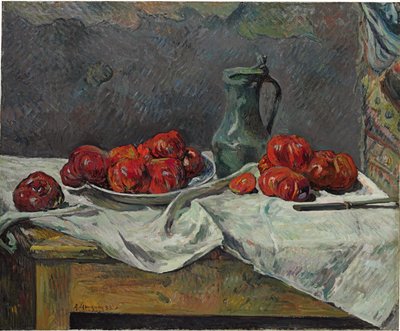Asetelma tomaateilla, 1883 tekijältä Paul Gauguin