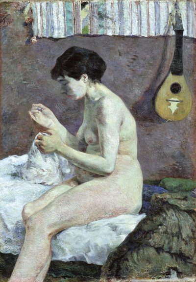 Tutkimus alaston Suzannen ompelemisesta. tekijältä Paul Gauguin