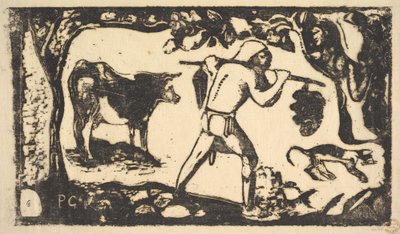 Tahitilaiset kantavat banaaneja, 1898-99. tekijältä Paul Gauguin