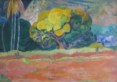 Tahitilainen:  Vuoren juurella. tekijältä Paul Gauguin