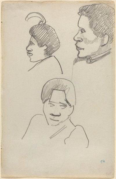 Tahitian päät tekijältä Paul Gauguin