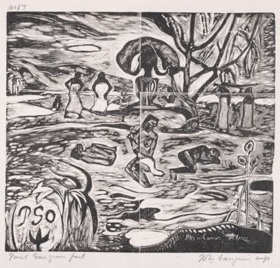 Tahitian-sarja: Uhrit Jumalalle. tekijältä Paul Gauguin
