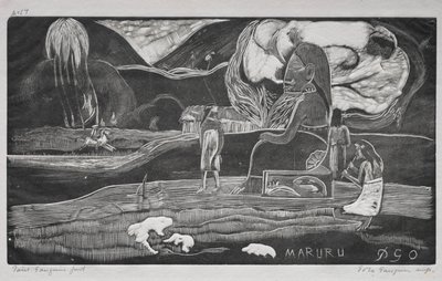 Tahitian-sarja: Palvonta. tekijältä Paul Gauguin