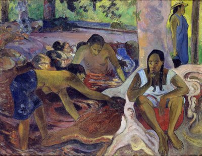 Tahitilaiset kalastajanaiset tekijältä Paul Gauguin