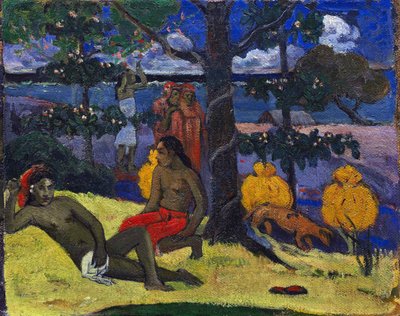 Queen II The Woman with Mangos II, 1896. tekijältä Paul Gauguin