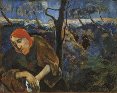 Agony in the Garden Kristus Getsemanen puutarhassa, 1889. tekijältä Paul Gauguin