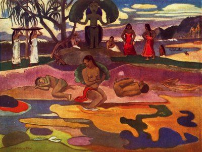 Jumalan päivä Mahana No Atua, 1936 tekijältä Paul Gauguin