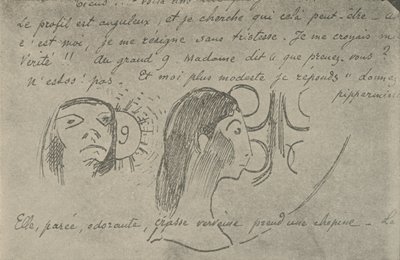 Profiili on kulmikas, 1936 tekijältä Paul Gauguin