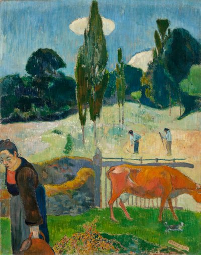 Punainen lehmä, 1889 tekijältä Paul Gauguin