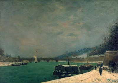 Seine lähellä Pont de Jenaa, 1875. tekijältä Paul Gauguin