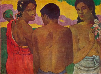 Kolme tahitilaista, 1899 tekijältä Paul Gauguin