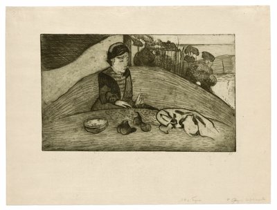 Nainen viikunoiden kanssa tekijältä Paul Gauguin