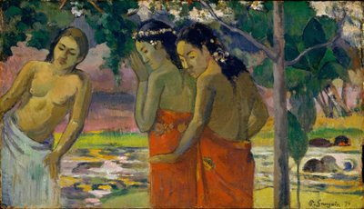 Kolme tahitilaista naista, 1896 tekijältä Paul Gauguin
