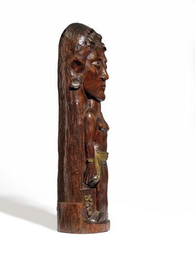 Thérèse, n. 1902-3 (veistetty miropuu, kultaus ja kuparinaulat) (katso myös 2835560-1) tekijältä Paul Gauguin