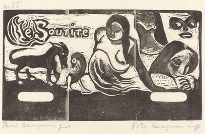 Le Souriren nimilehti Hymyn nimi, vuonna 1895 tai sen jälkeen. tekijältä Paul Gauguin