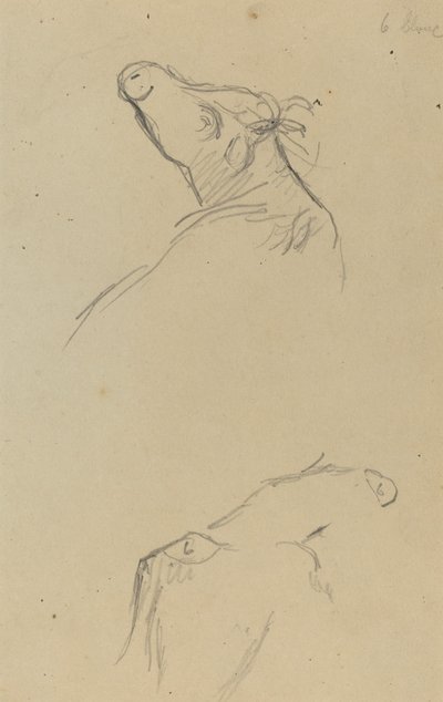 Kaksi lehmän päätä [käänteinen] tekijältä Paul Gauguin