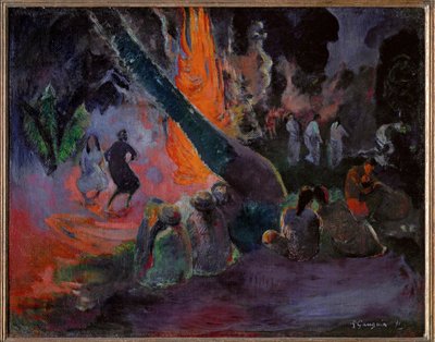 Upaupa (öljy kankaalle) tekijältä Paul Gauguin