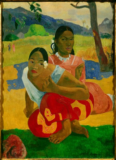 Koska menet naimisiin? (Nafea faa ipoipo) Paul Gauguinin (1848-1903) maalaus 1892 tekijältä Paul Gauguin