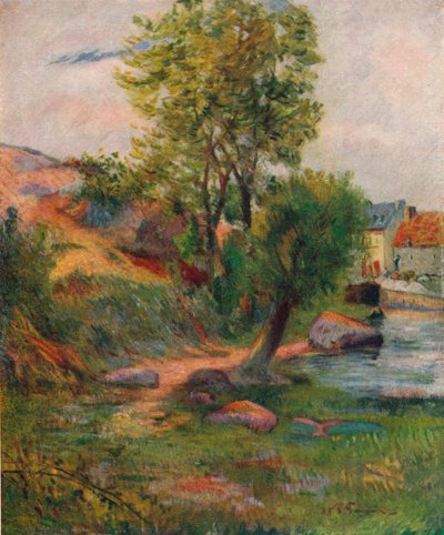 Willow by the Aven, 1888, 1938 tekijältä Paul Gauguin