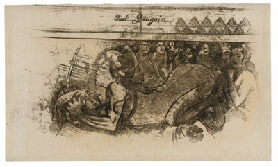 Nainen kissan kanssa tekijältä Paul Gauguin
