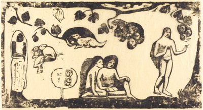 Naiset, eläimet ja lehdet tekijältä Paul Gauguin