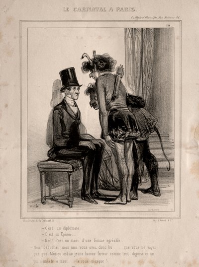 Karnevaali, 1841. tekijältä Paul Gavarni