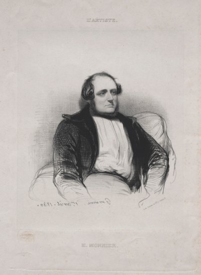 Henri Bonaventure Monnier, 1840. tekijältä Paul Gavarni
