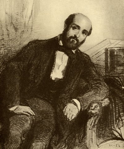 Henry Murger (1822-61) tekijältä Paul Gavarni