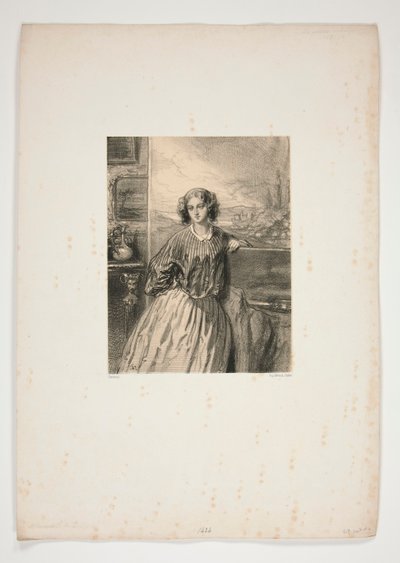 Naisetaiteilijat / Madame E. de B tekijältä Paul Gavarni