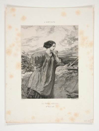Naisetaiteilijat / Marie de N tekijältä Paul Gavarni