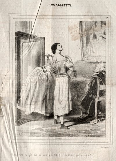 The Lorettes, 1842. tekijältä Paul Gavarni