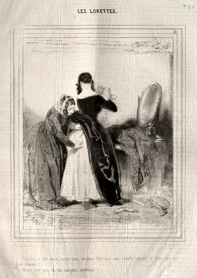 The Lorettes, 1842. tekijältä Paul Gavarni