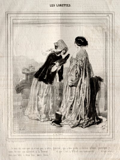 The Lorettes, 1842. tekijältä Paul Gavarni