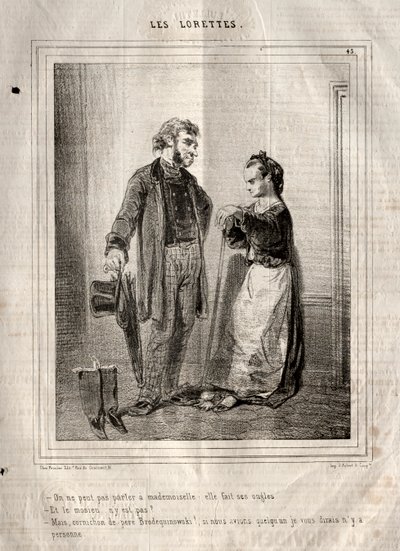 The Lorettes, 1842. tekijältä Paul Gavarni