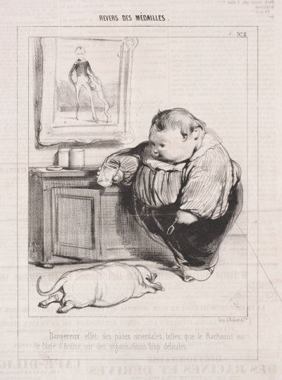Mitalien kääntöpuoli, 1842. tekijältä Paul Gavarni