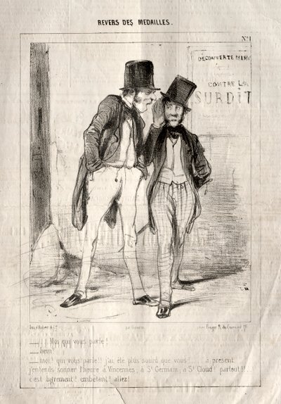 Mitalien kääntöpuoli, 1842. tekijältä Paul Gavarni