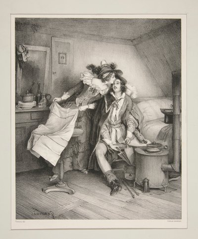 Karnevaaliillallinen, - Illallinen NAAMERIKIRJAN JÄLKEEN. tekijältä Paul Gavarni