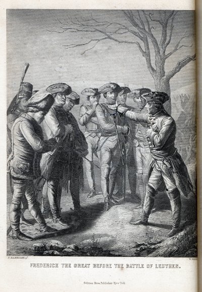 Frederick Suuri ennen Leuthenin taistelua, 1882 tekijältä Paul Haendler