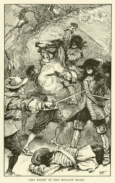 Fight in the Hollow Road (kaiverrus) tekijältä Paul Hardy