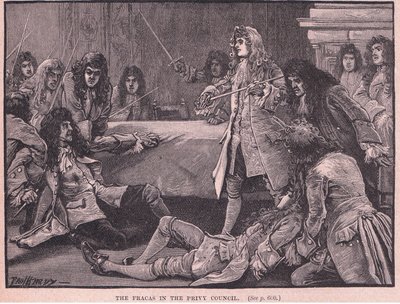 Fracas Privy Councilissa AD 1711 tekijältä Paul Hardy