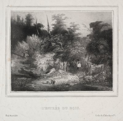 Maisemat: Metsän sisäänkäynti, 1829. tekijältä Paul Huet