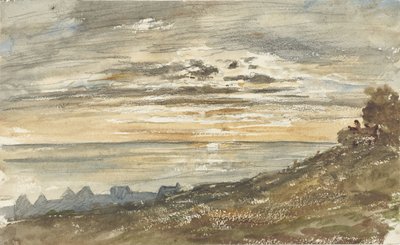 Auringonlasku Trouvillessa tekijältä Paul Huet