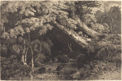 Saint-Pierre Stream lähellä Pierrefondia tekijältä Paul Huet