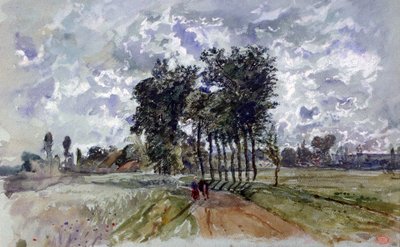 Tie Crécyyn, 1857 tekijältä Paul Huet
