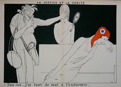 Oikeudenmukaisuus, joka tukkii totuuden, jotta Marianne voi nukkua. tekijältä Paul Iribe