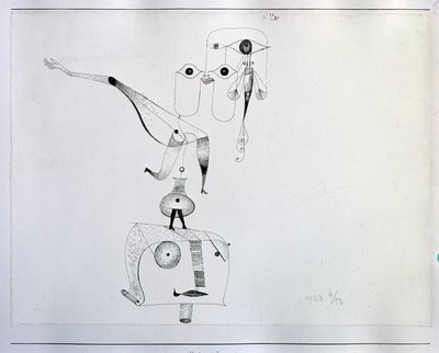 Tasapainon omituisuus (piirustus, 1900-luku) tekijältä Paul Klee